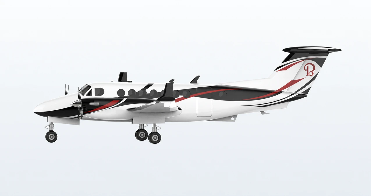 Beechcraft King Air 360 side profile