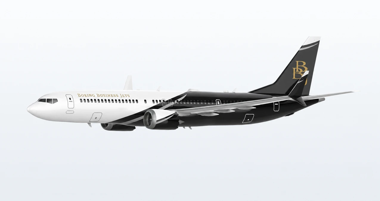 Boeing BBJ MAX 9 side profile