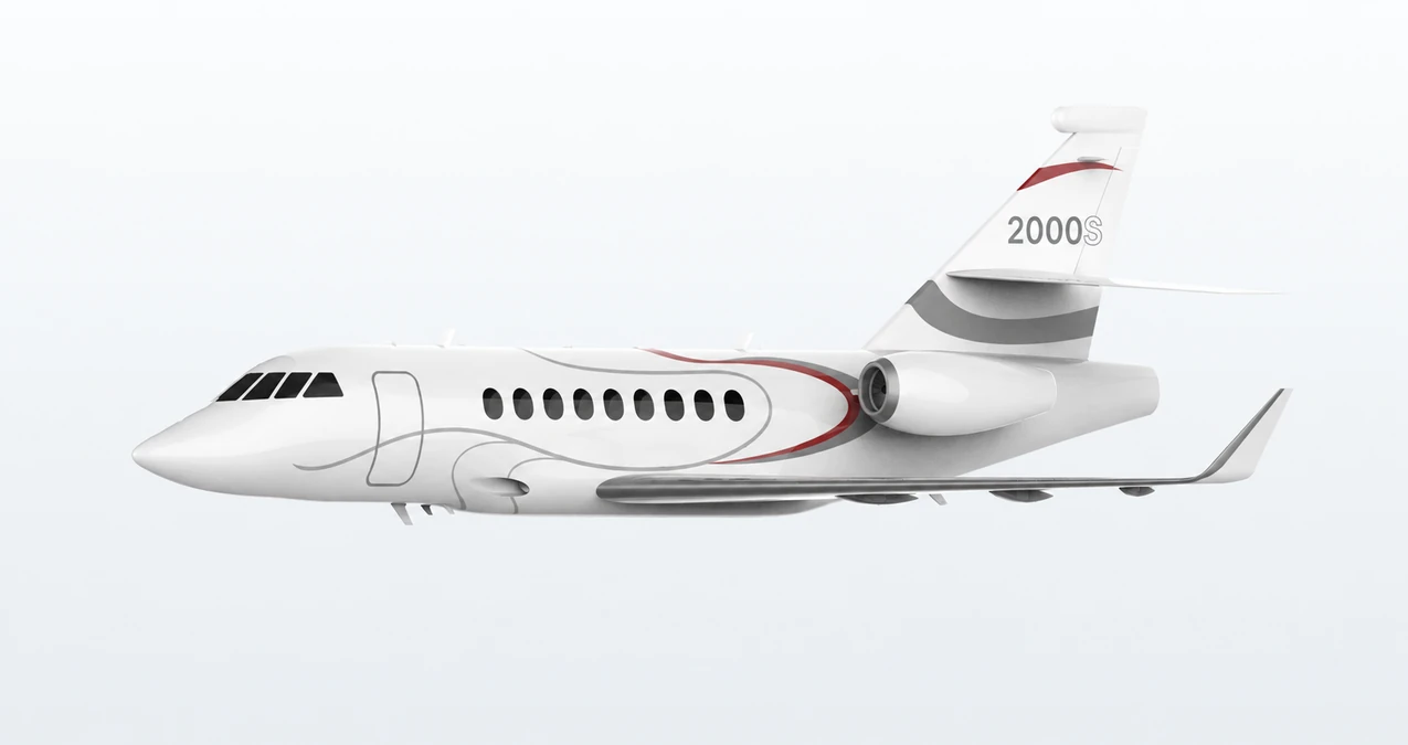 Dassault Falcon 2000S side profile