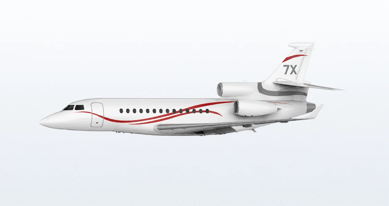 Dassault Falcon 7X side profile