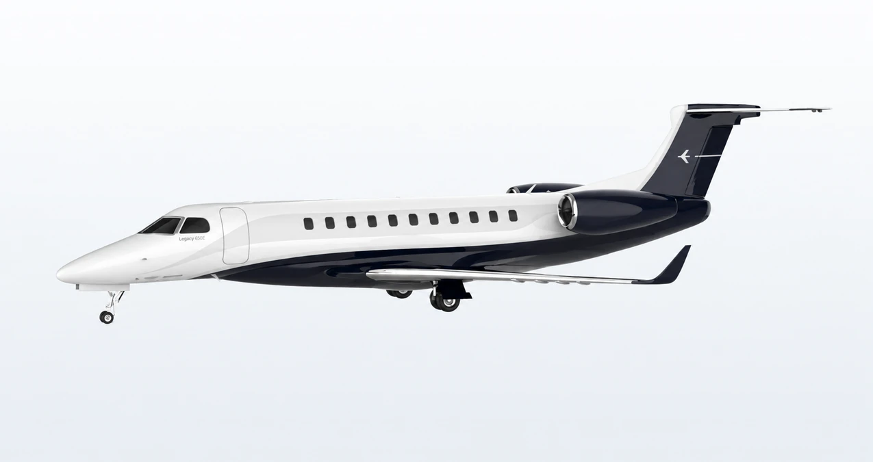 Embraer Legacy 650E side profile