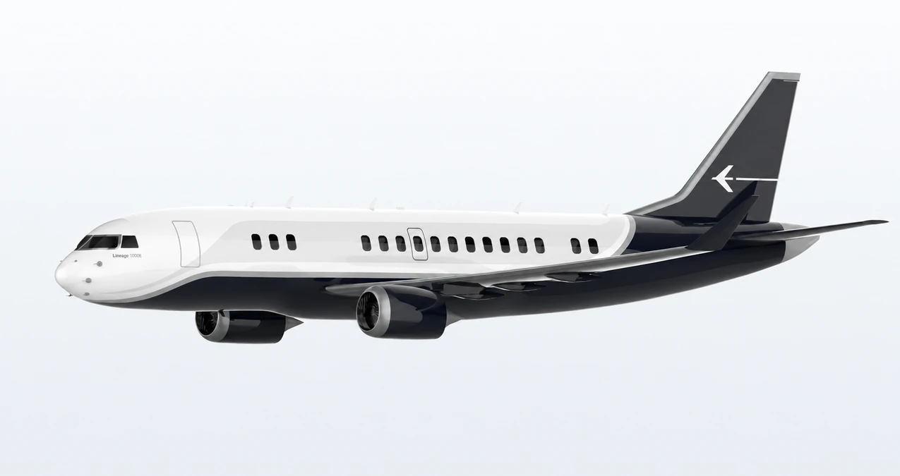 Embraer Lineage 1000E side profile