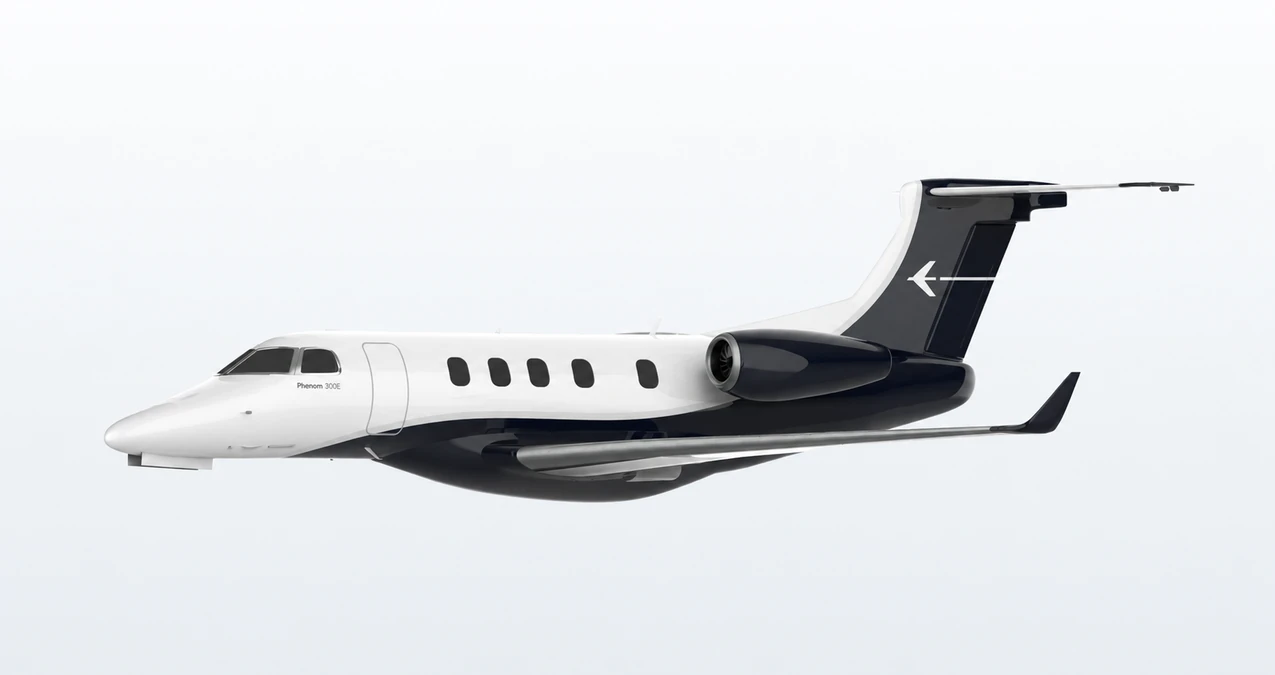 Embraer Phenom 300E side profile