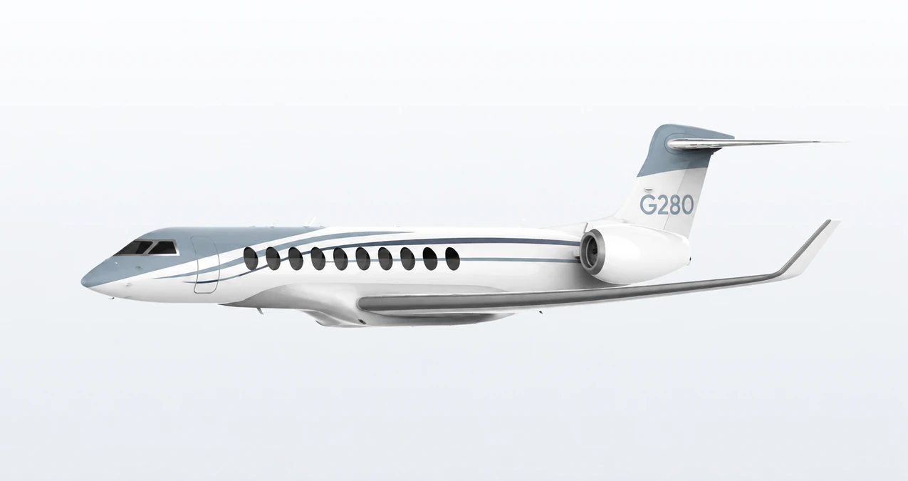 Gulfstream G280 side profile