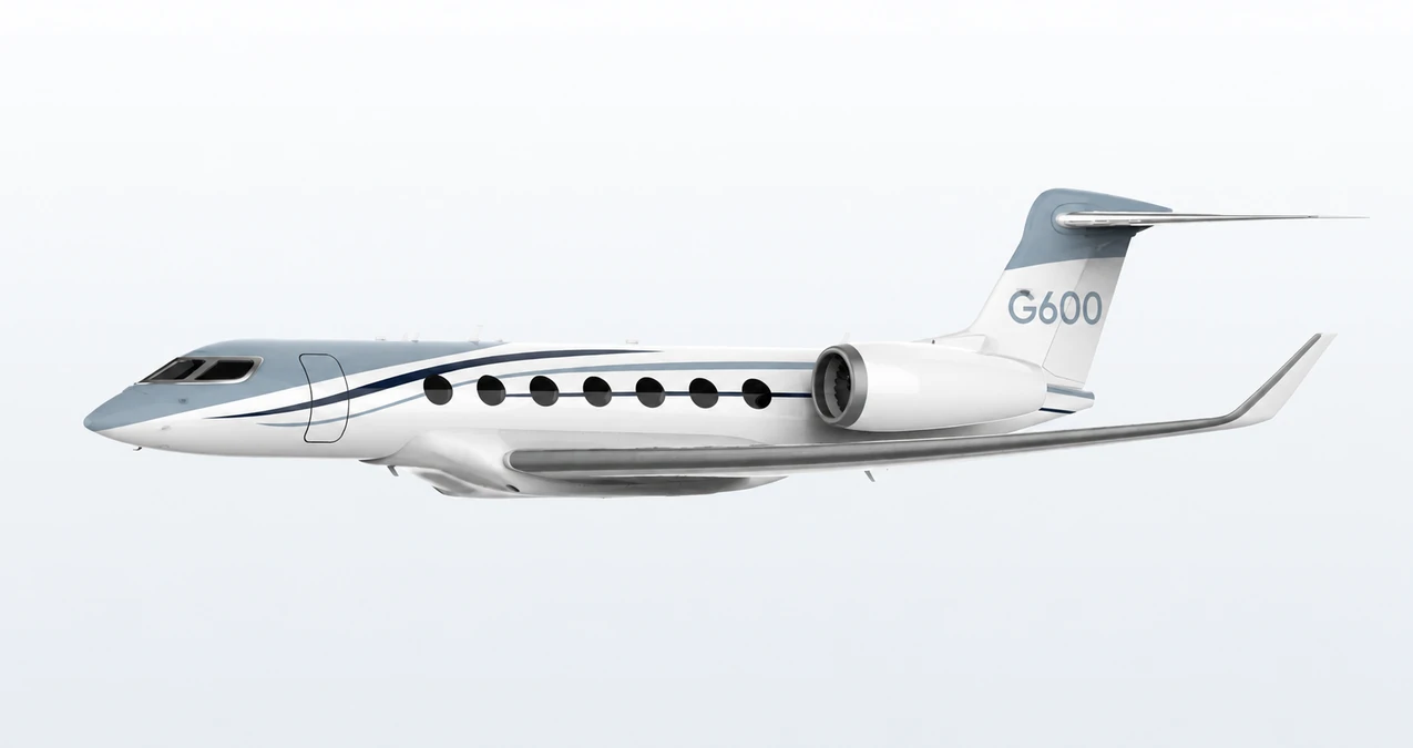 Gulfstream G600 side profile