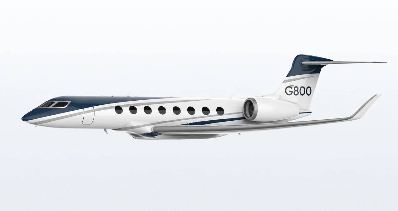 Gulfstream G800 side profile